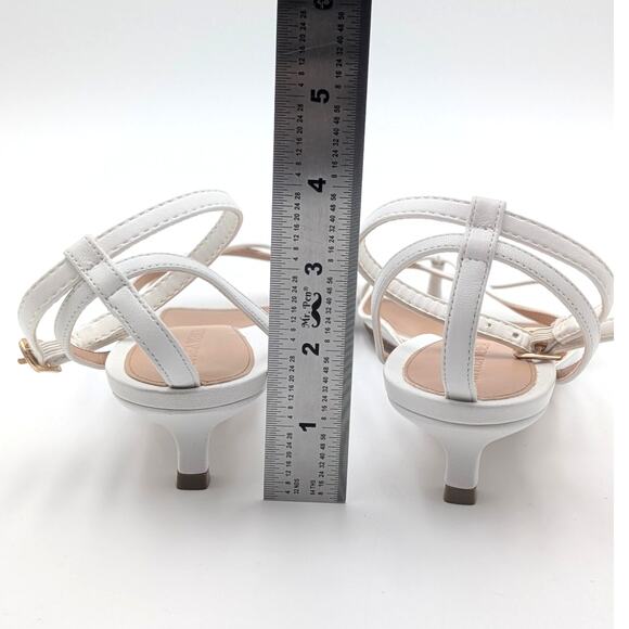 Bottega Veneta Stretch Ankle Strap Women's Sandal White Size US8 EU38 - Picture 6 of 12